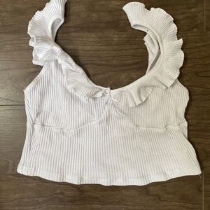 White Crop top